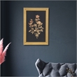 Franziska Gold Framed Flower Decor- Garden Flowers