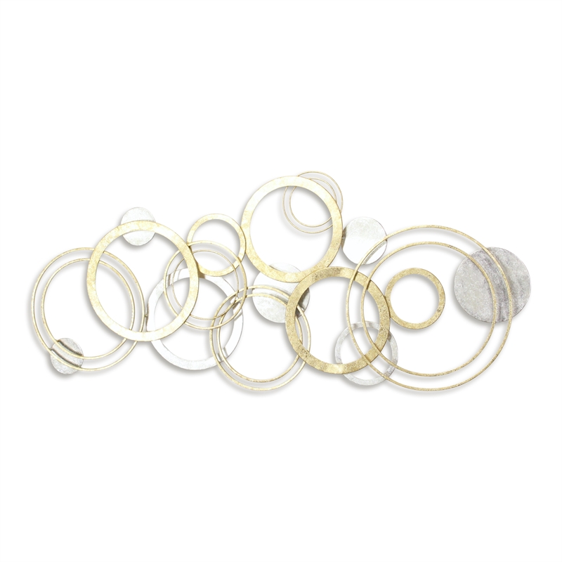 Caliope Multi Ring Gold & Silver Wall Decor