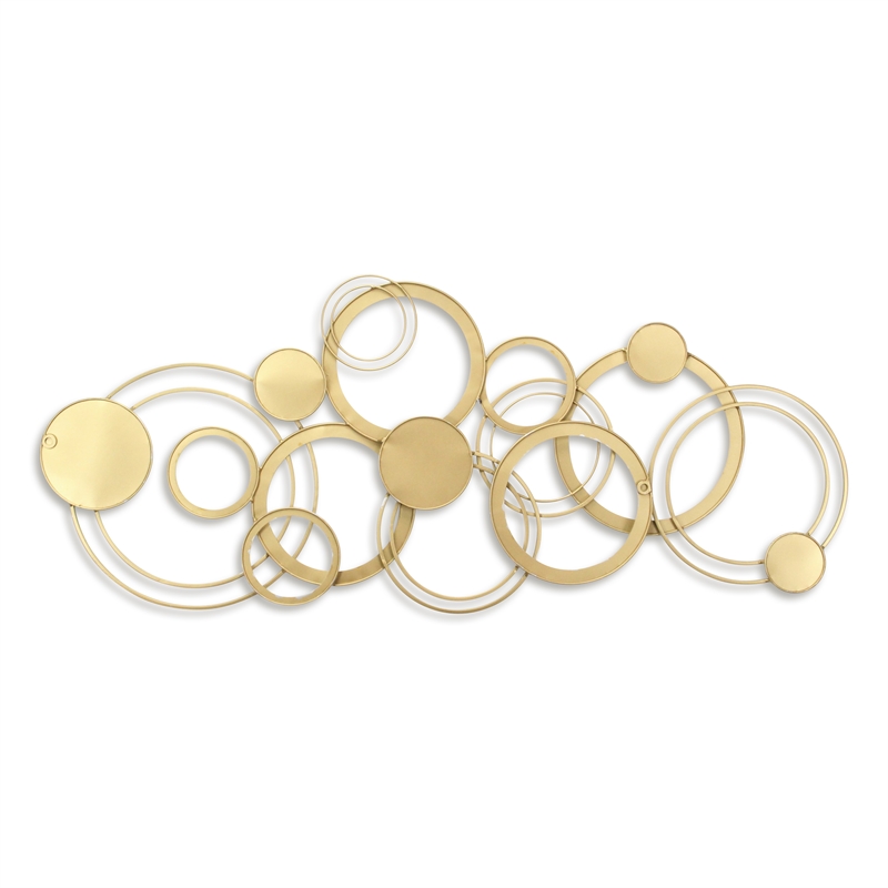 Caliope Multi Ring Gold & Silver Wall Decor