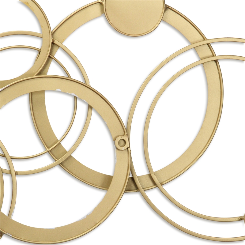 Caliope Multi Ring Gold & Silver Wall Decor