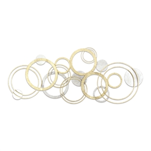 Caliope Multi Ring Gold & Silver Wall Decor