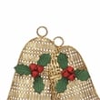 Clara Gold Metal Holiday Bell Wall Hanging