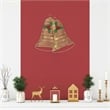 Clara Gold Metal Holiday Bell Wall Hanging
