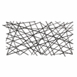 Polaris Rectangle Linear Metal Abstract Wall Art - Black