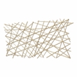 Polaris Rectangle Linear Metal Abstract Wall Art - Gold