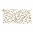 Polaris Rectangle Linear Metal Abstract Wall Art - Gold