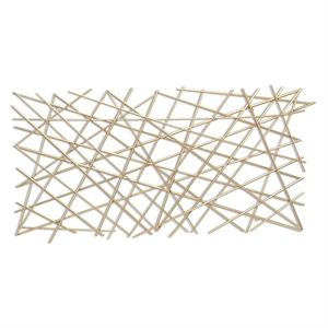 Polaris Rectangle Linear Metal Abstract Wall Art - Gold