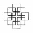 Richese Black Repeating Square Metal Wall Decor - Small