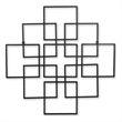 Richese Black Repeating Square Metal Wall Decor - Small