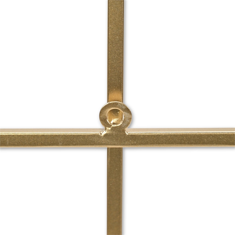 Richese Gold Repeating Square Metal Wall Decor - Small