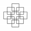 Richese Black Repeating Square Metal Wall Decor - Large