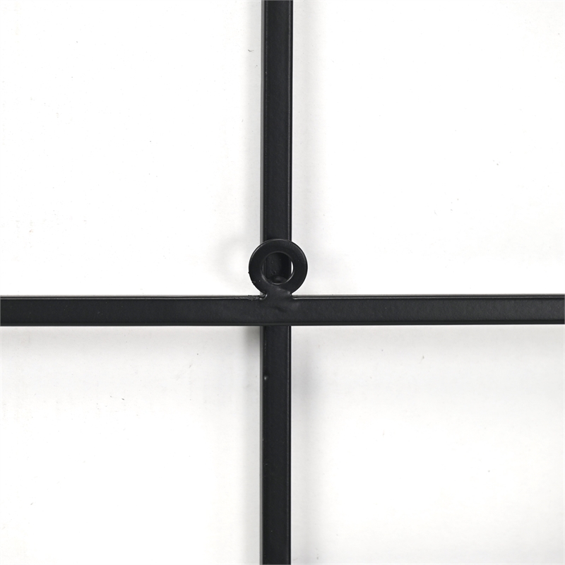 Richese Black Repeating Square Metal Wall Decor - Large