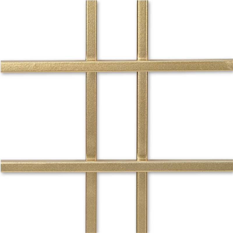 Richese Gold Repeating Square Metal Wall Decor - Large