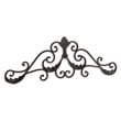 Cora Curved Rustic Metal Door Topper