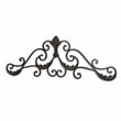 Cora Curved Rustic Metal Door Topper