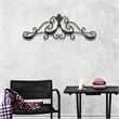 Cora Curved Rustic Metal Door Topper