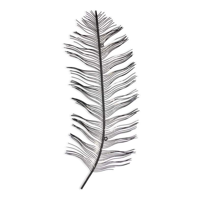 Orla Metal Feather Themed Wall Decor