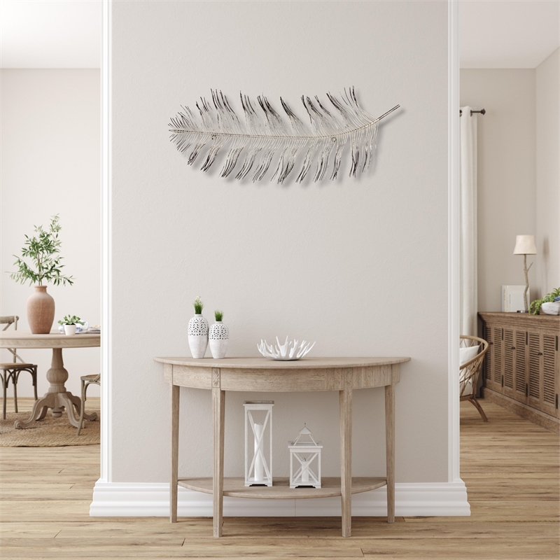 Orla Metal Feather Themed Wall Decor