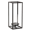 Pembertale Tall Square Black Metal Lantern - Large