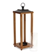 Vivora Wood & Metal Open Side Lantern - Small