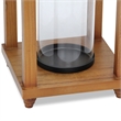 Vivora Wood & Metal Open Side Lantern - Small