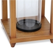 Vivora Wood & Metal Open Side Lantern - Small