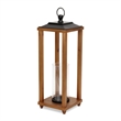 Vivora Wood & Metal Open Side Lantern - Small
