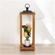 Vivora Wood & Metal Open Side Lantern - Large