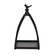 Veldra Curved Mini Table Lantern & Bird Accent - Black