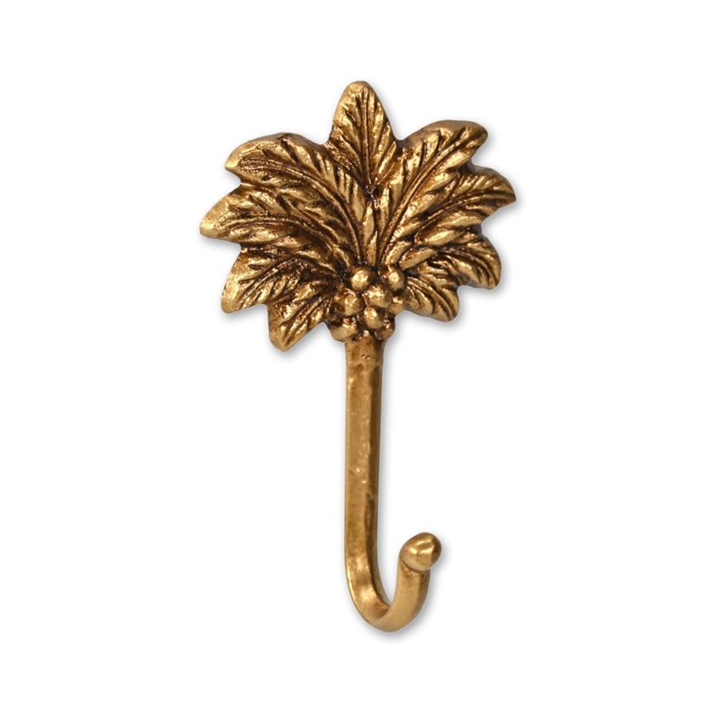 Theira Palm Tree Themed Gold Cast Iron Wall Hook