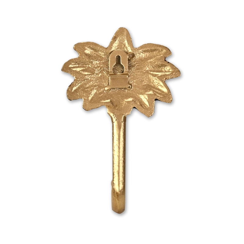 Theira Palm Tree Themed Gold Cast Iron Wall Hook