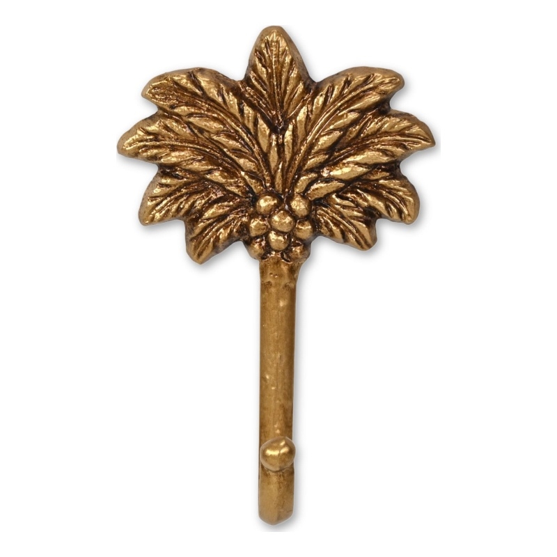 Theira Palm Tree Themed Gold Cast Iron Wall Hook