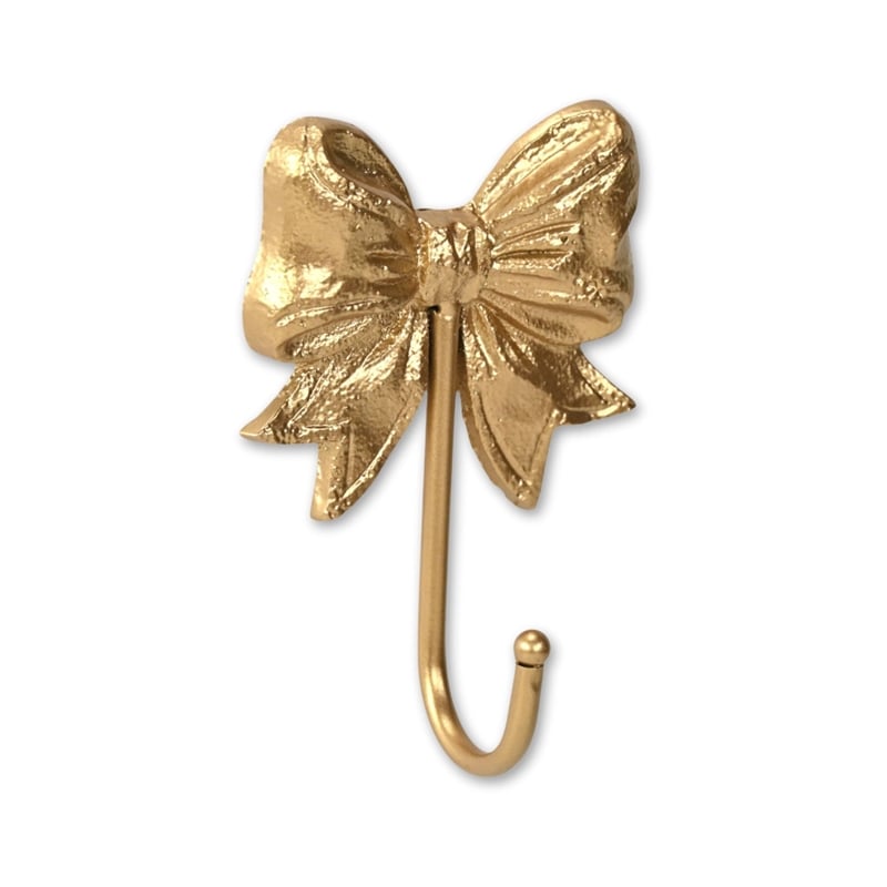 Talida Ribbon Bow Gold Cast Iron Wall Hook