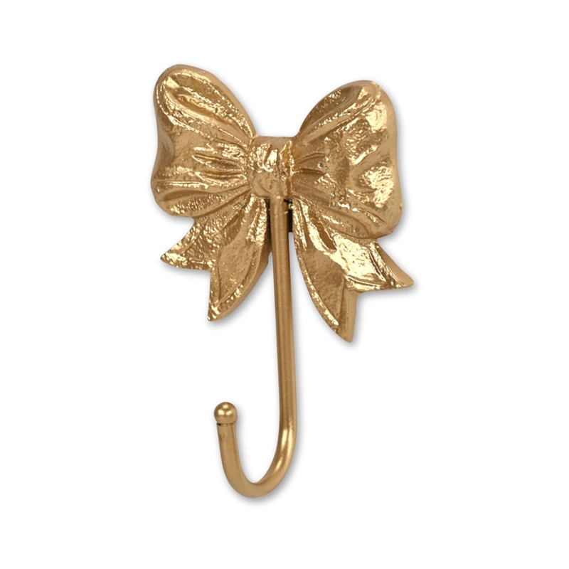 Talida Ribbon Bow Gold Cast Iron Wall Hook