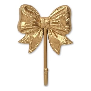 Talida Ribbon Bow Gold Cast Iron Wall Hook