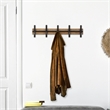 Orionis 5 Hook Modern Coat Rack - Brown