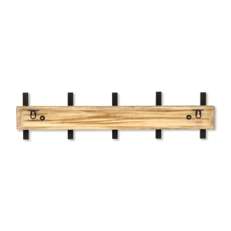 Orionis 5 Hook Modern Coat Rack - Brown