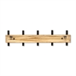 Orionis 5 Hook Modern Coat Rack - Brown