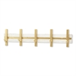 Orionis 5 Hook Modern Coat Rack - White