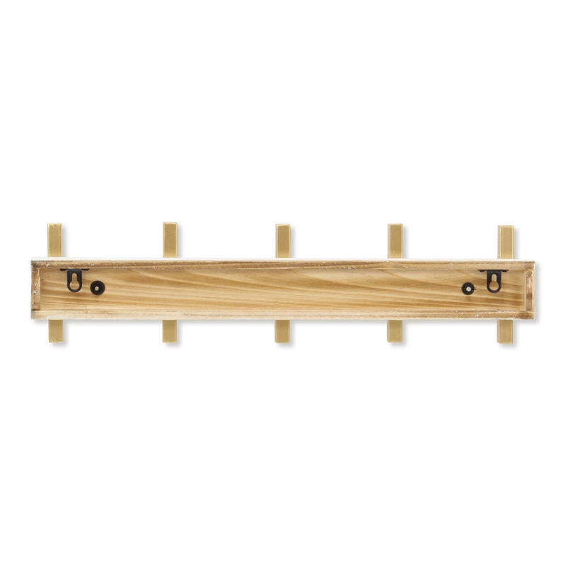 Orionis 5 Hook Modern Coat Rack - White
