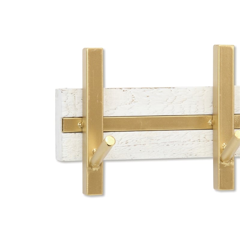 Orionis 5 Hook Modern Coat Rack - White