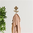Mythra Golden Flower Cast Iron Wall Hook