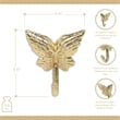 Mythra Golden Angel Wings Cast Iron Wall Hook