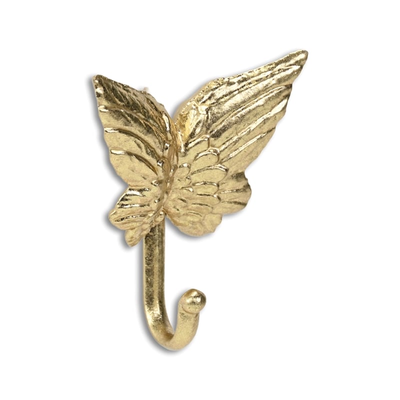 Mythra Golden Angel Wings Cast Iron Wall Hook