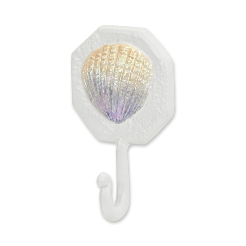 Solva Coastal Colored Shell Cast Iron Wall Hook