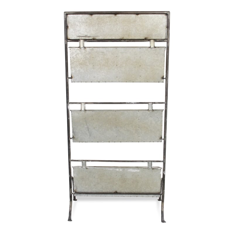 Halcy 12 Slot Galvanized Stand & Chalkboard