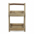 Alari 2 Tier Wood Folding Shelf - Small