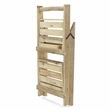 Alari 2 Tier Wood Folding Shelf - Large