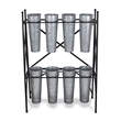 Kora 8 Pot Folding Metal Plant Stand