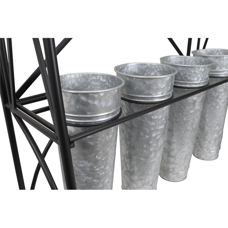 Kora 8 Pot Folding Metal Plant Stand